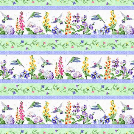 Floral Flutter 39909-716 Repeating Stripe Multi