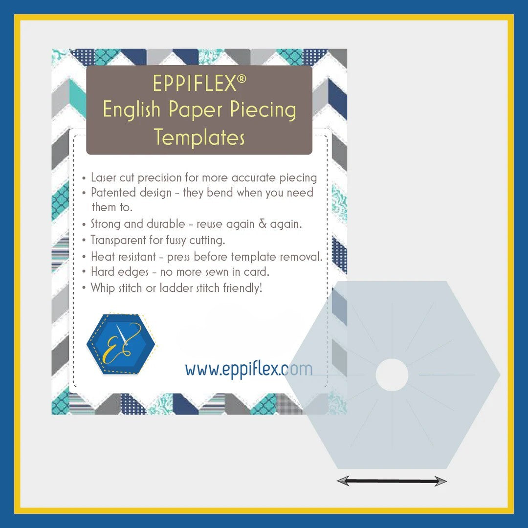 3/4" Hexagon Templates from EPPIFLEX - 75 pieces