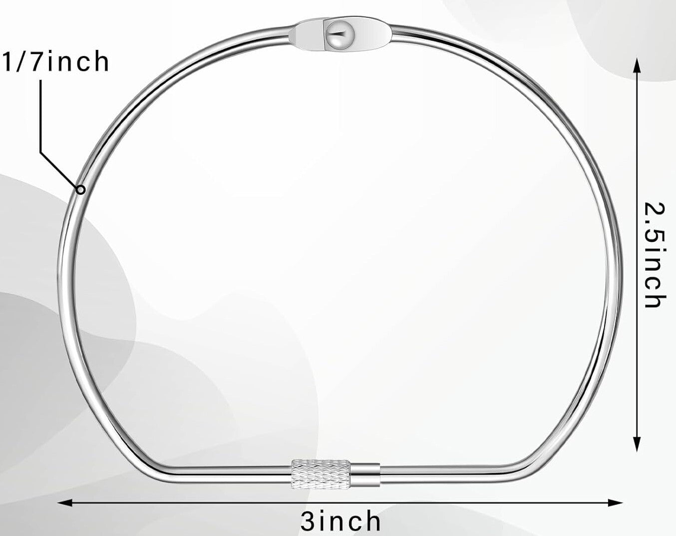 3" Screw Floss Drop Ring