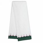 Printed Christmas Border Green Towel