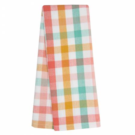 Pastel Check Tea Towel