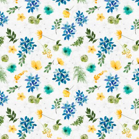 Sunlit Serenade White Large Floral 40772-145