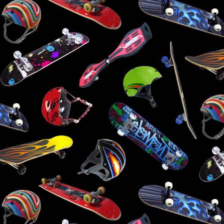 Black Skateboarding 419E-BLK