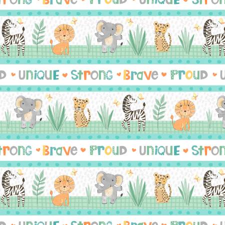 Safari Snuggles Repeating Stripe Multi 42027-178