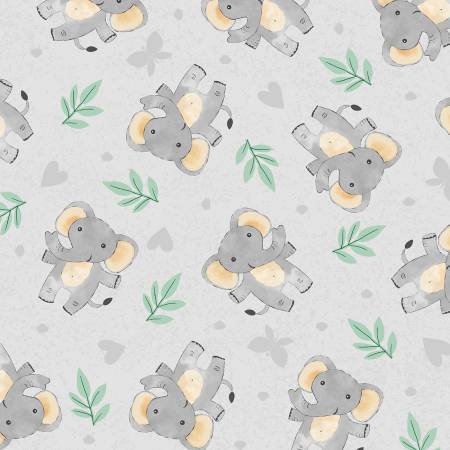 Safari Snuggles Elephant Toss Gray 42030-997