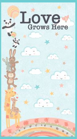 Rainbow Dreams Multi Large Panel 43017-415