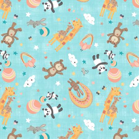 Rainbow Dreams Blue Animals Toss 43019-453