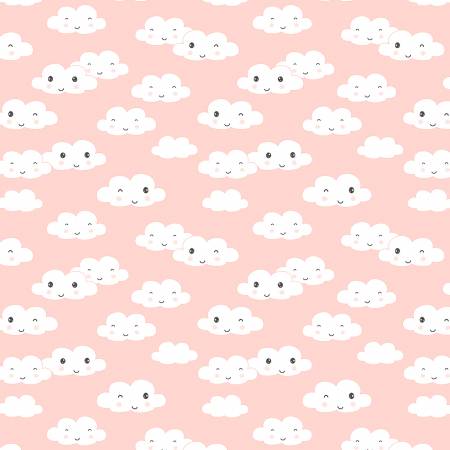 Rainbow Dreams Pink Clouds All Over 43021-319