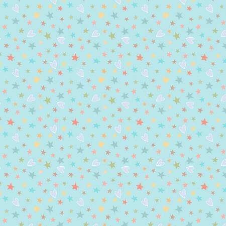 Rainbow Dreams Blue Stars and Hearts 43022-453