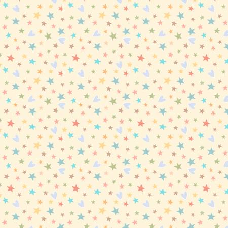 Rainbow Dreams Yellow Stars and Hearts 43022-553