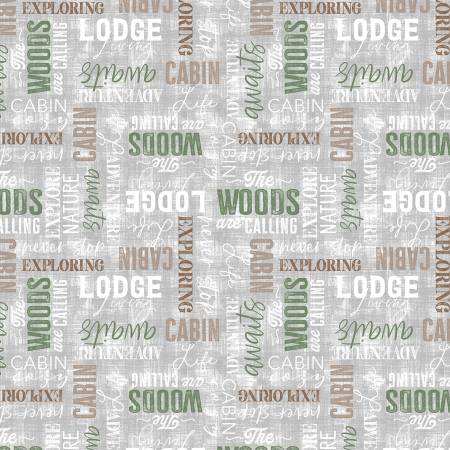 Timberland Trails 45604-972 Gray Words All Over