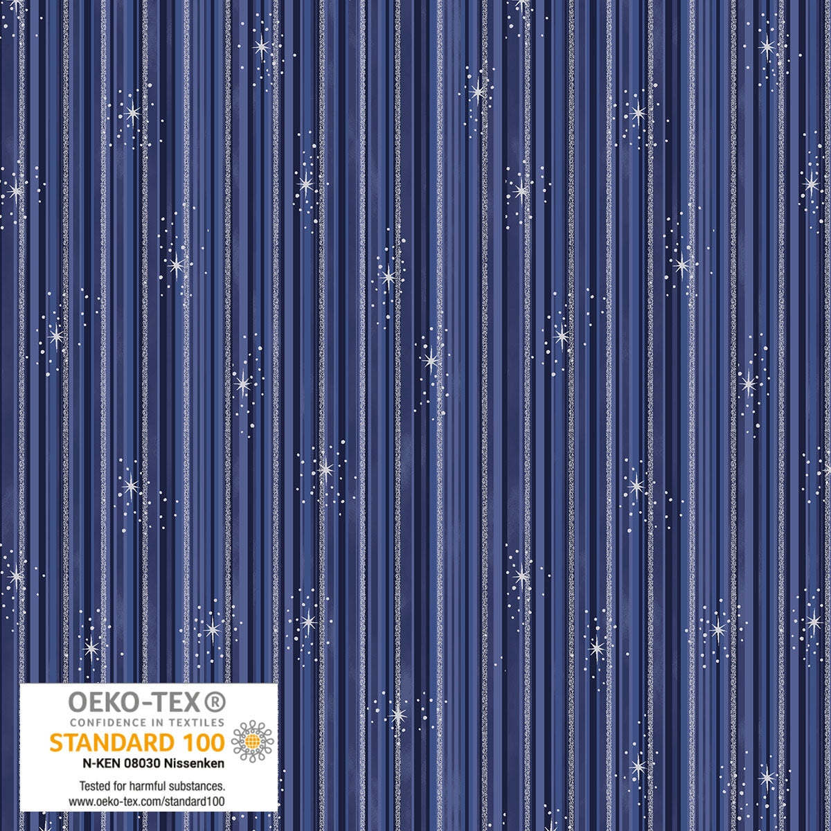 We Love Christmas 4591-604  Blue Silver