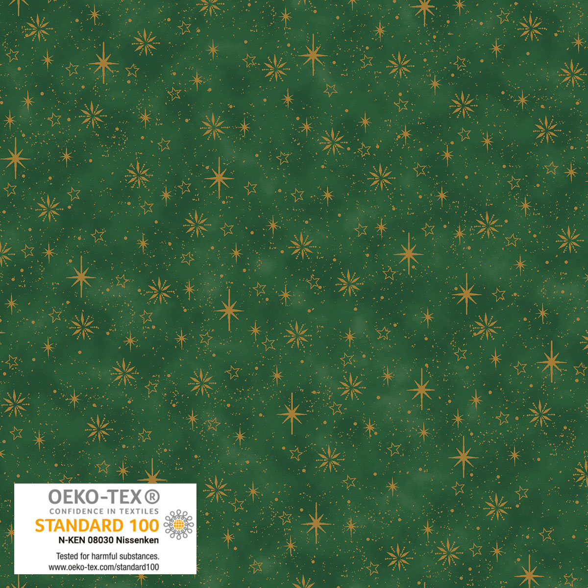 We Love Christmas 4591-807 Green Gold
