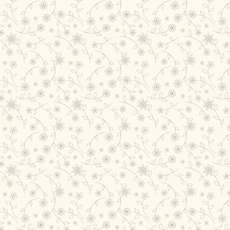 Cottage Reverie 48555-229 Small Floral Toss Cream