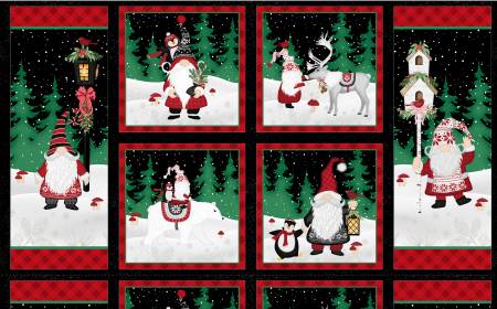 Snowy Gnomies 49369-937 Craft Panel Multi