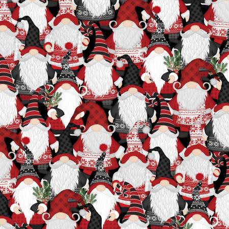 Snowy Gnomies 49371-913 Packed Gnomes Black