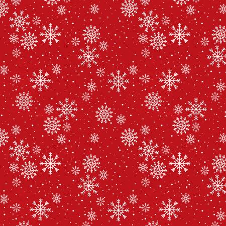 Snowy Gnomies 49376-313 Snowflakes Red