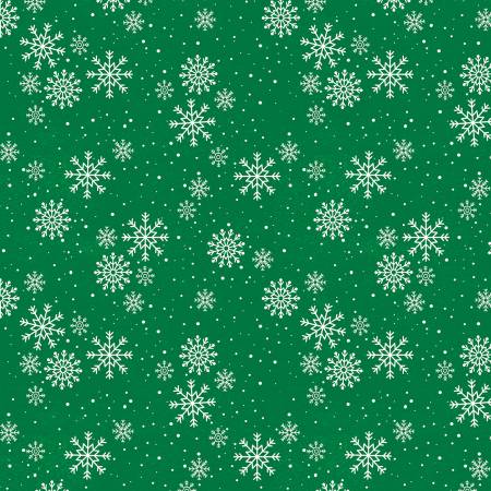 Snowy Gnomies 49376-717 Snowflakes Green