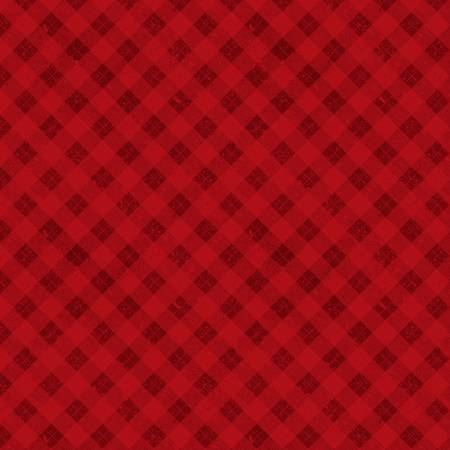 Snowy Gnomies 49377-333 Plaid Red