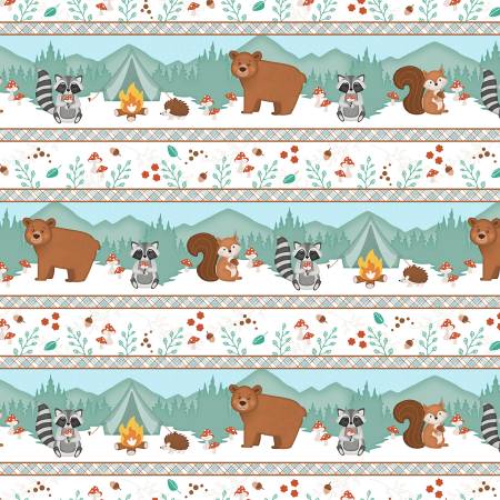 Woodland Whimsy 49379-174 Repeating Stripe Multi