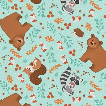 Woodland Whimsy 49382-772 Animal Toss Teal