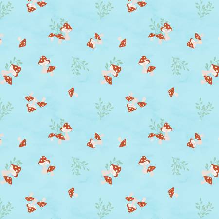 Woodland Whimsy 49384-423 Mushroom Toss Blue