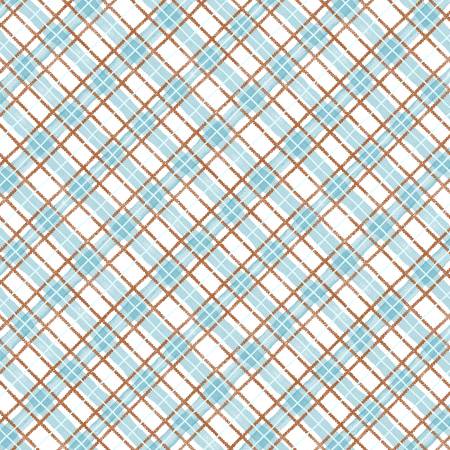 Woodland Whimsy 49386-142 Plaid White/Blue