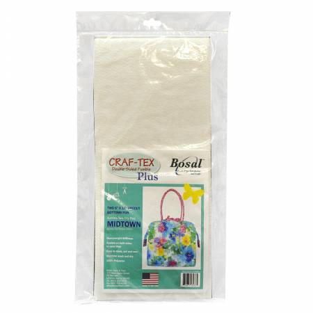 Midtown Bag 6in x 13in Precut Fusible Bottoms 2pk