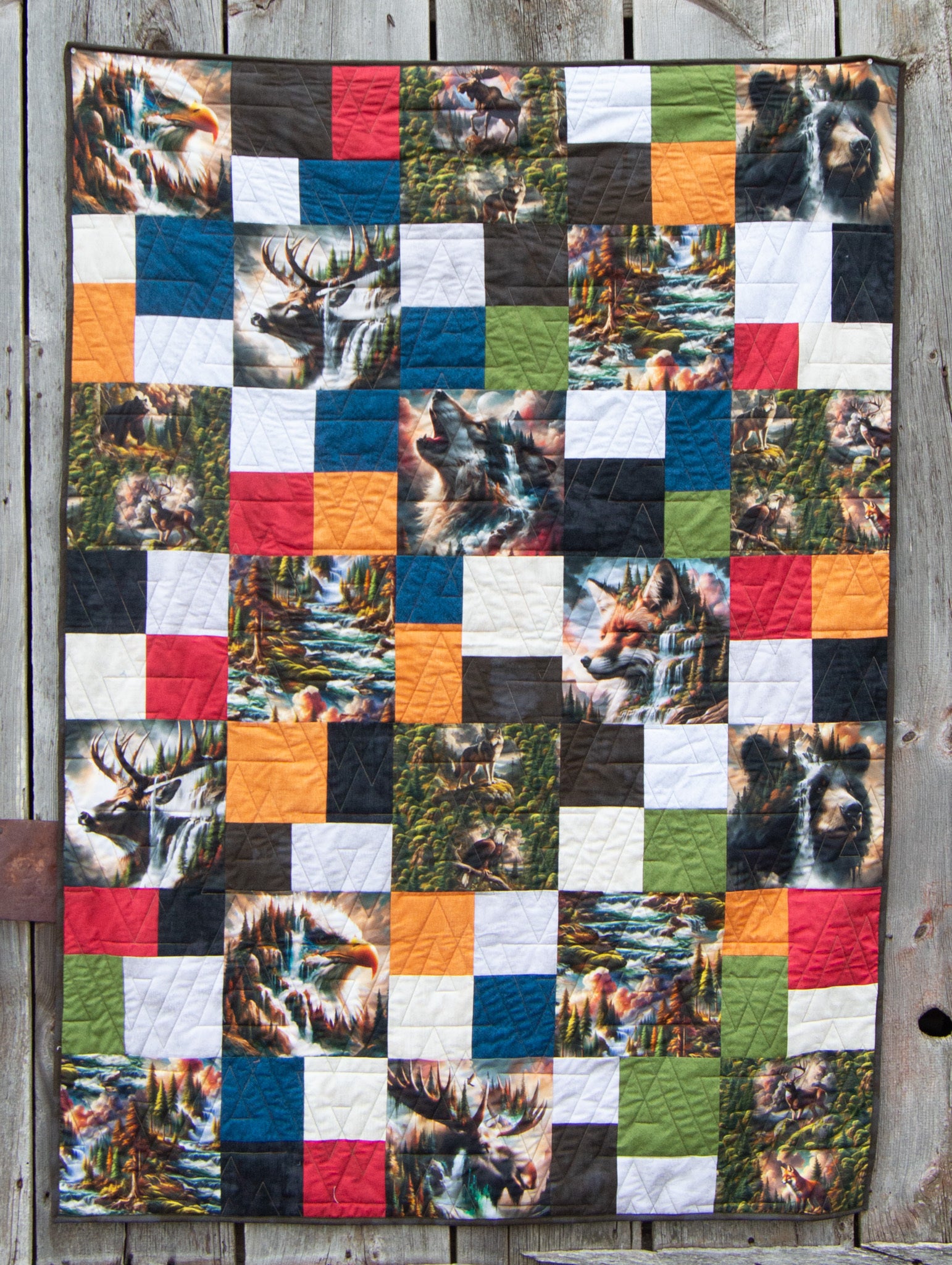 4-Patch Parade Wilderness Song Kit Size: 50" x 70"
