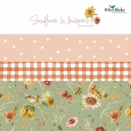 Sunflower Whispers Charm Squares