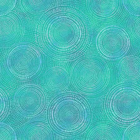 2 yards 8" - 108" Wide Quilt Back - Cyan Radiance