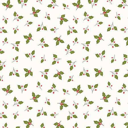 A Very Terri Christmas Ivory Holly Leaves 54107-4