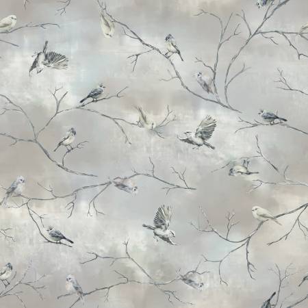 Winter Whisper 54681-4 Cloudy Snowbirds