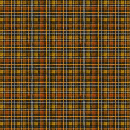 Happy Haunting Night Halloween Plaid 55186-1