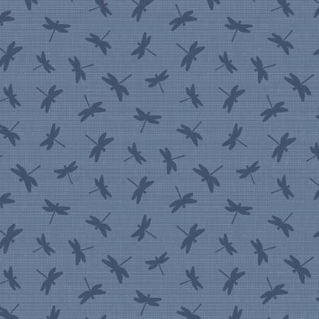 Lake Retreat Denim Dragonfly Toss 59038-444