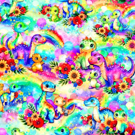 Baby Dinos Master Print Aqua 59-8991