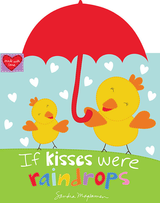 Hug & Love If Kisses Were Rain Drops Soft Book Panel 6085P-1