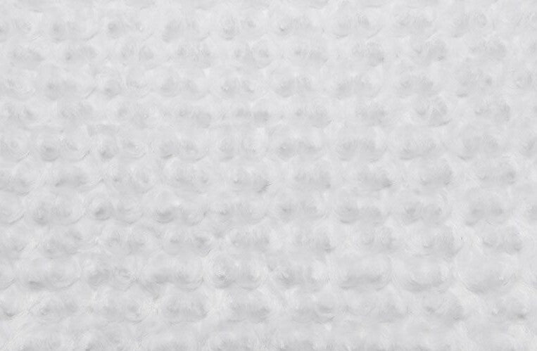 60" Wide White Rose Luxe Cuddle