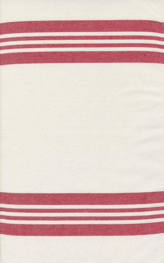 18" Panache Toweling White Red 992 332