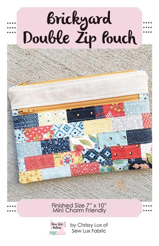 Brickyard Double Zip Pouch