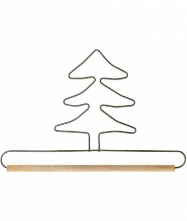 6in Tree Decorative Craft Hanger with 1/4in Dowel Gray