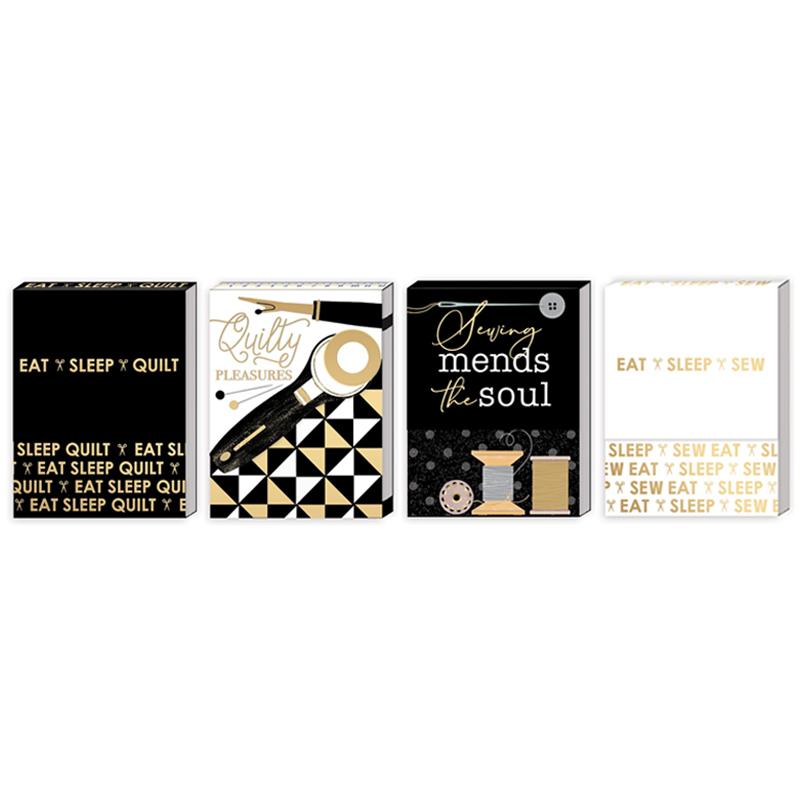 Pocket Notepad Display Black & Gold