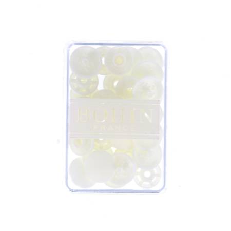 Finger Snap Button 13mm 1/2 White