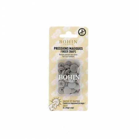 Plastic Finger Snap 13mm 1/2in Grey 8pr