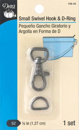 Gunmetal Swivel Hook & D-Ring