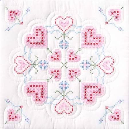 Quilt Blocks Hearts #16