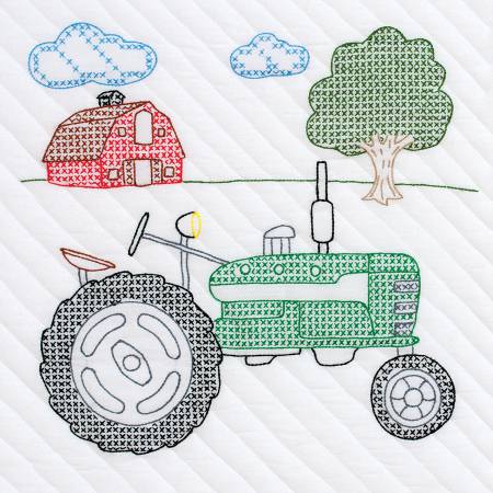 Quilt Blocks Tractors #635