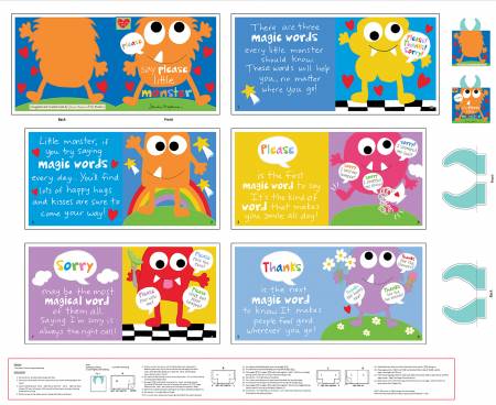 Say Please Little Monster Book Panel