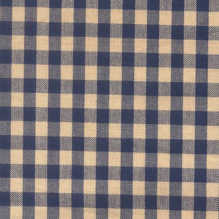 Tea Towel Small Check Navy/Teadye