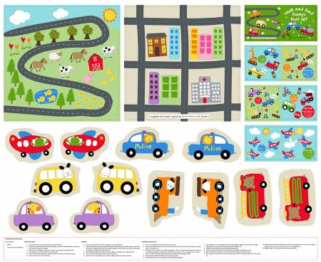Things that Go, Play Mat and Book 8184P-01